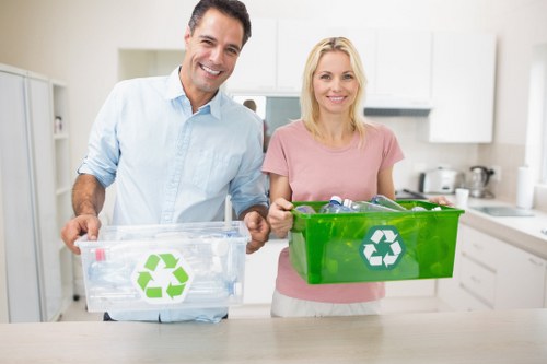 Efficient waste management services on a building site